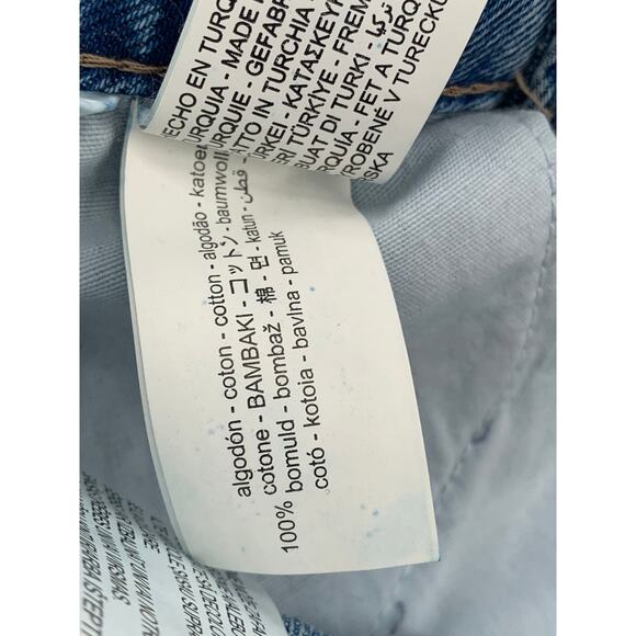ZARA Women’s Medium Blue Denim High-Rise Straight-Leg Five Pocket Jeans SZ 4 - Picture 11 of 11